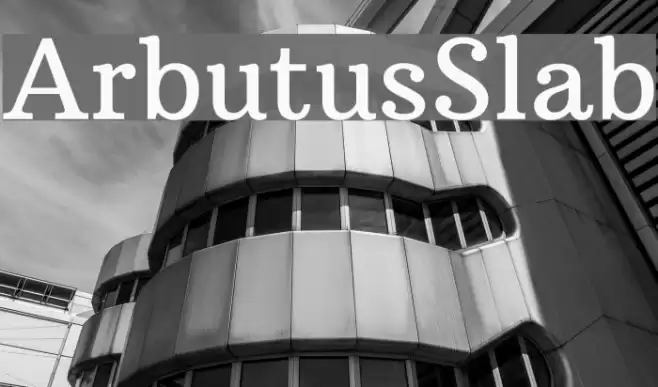 ArbutusSlab Font examples
