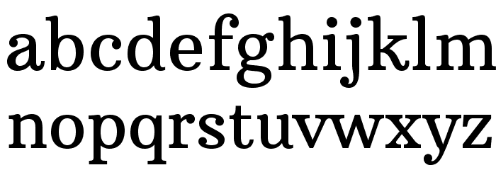 ArbutusSlab Font LOWERCASE