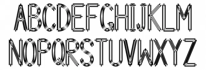 Arbycksazjan Font UPPERCASE