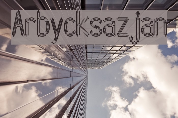 Arbycksazjan Font examples