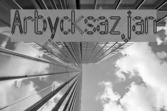 Arbycksazjan Font examples