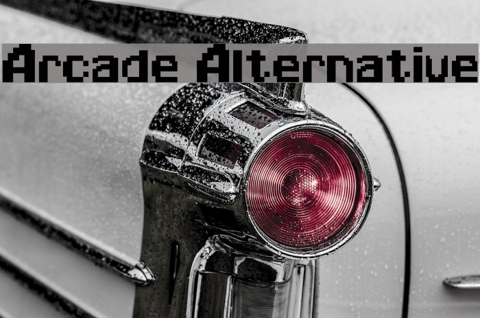 Arcade Alternative Font examples