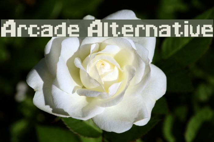 Arcade Alternative Font examples