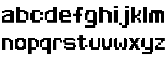 Arcade Alternative Font LOWERCASE
