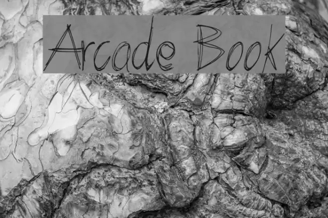 Arcade Book Font examples