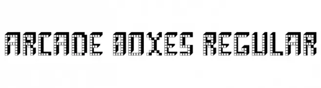 Arcade Boxes Regular  baixar fontes gratis