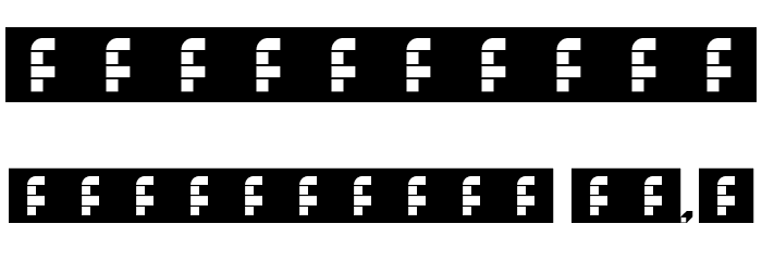 Arcade Boxes Regular Font OTHER CHARS