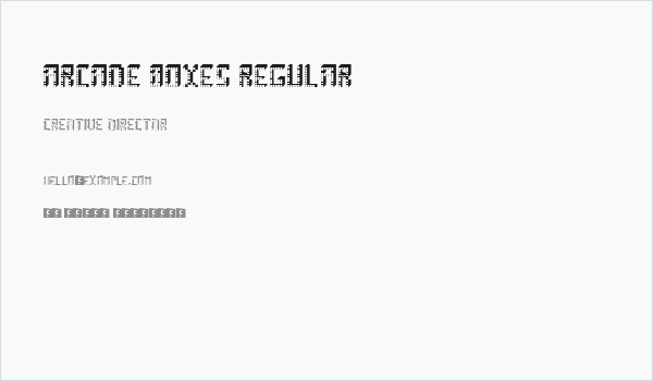 Arcade Boxes Regular Business Card