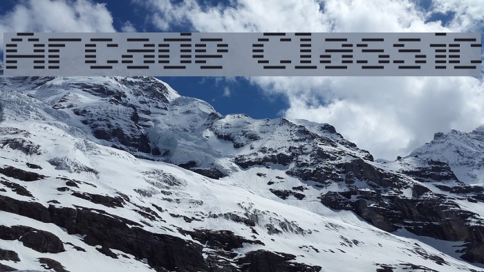 Arcade Classic Font examples
