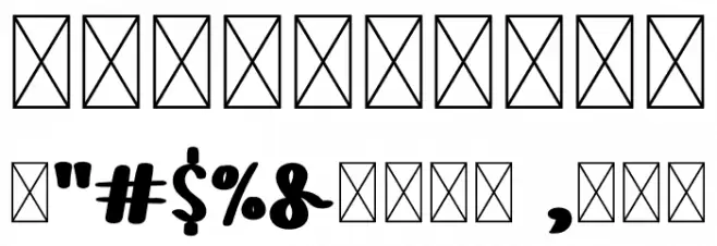 Arcade Demo Bold Font OTHER CHARS