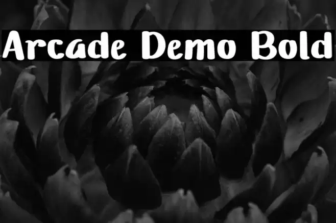Arcade Demo Bold Font examples