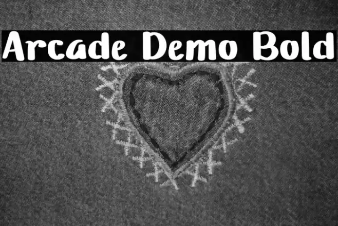 Arcade Demo Bold Font examples