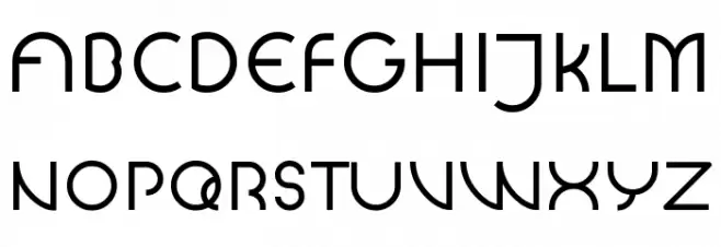 Arcade Future DEMO Caratteri MAIUSCOLE