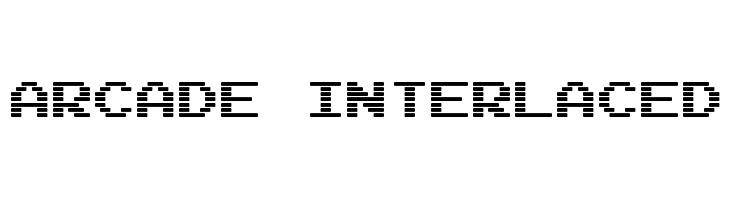 Arcade Interlaced Шрифта