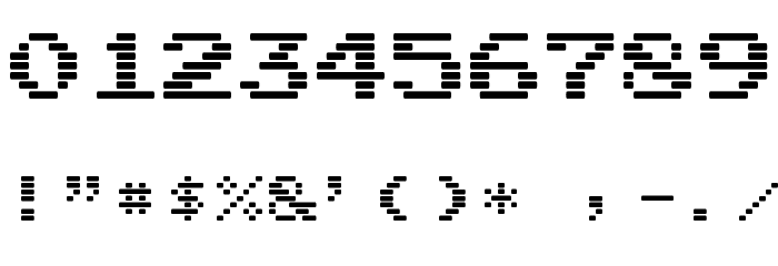 Arcade Interlaced Font OTHER CHARS