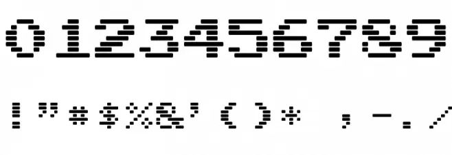 Arcade Interlaced फ़ॉन्ट अन्य घर का काम