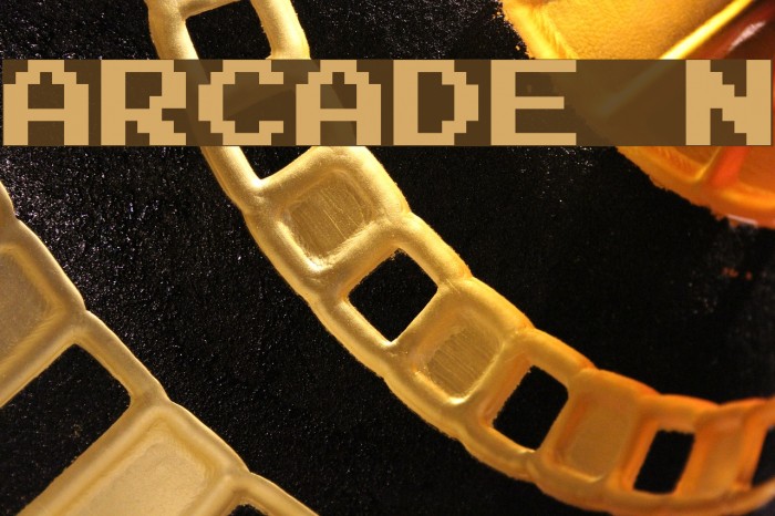 Arcade N Font examples