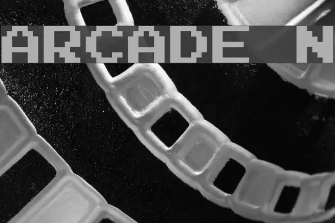 Arcade N Шрифта examples