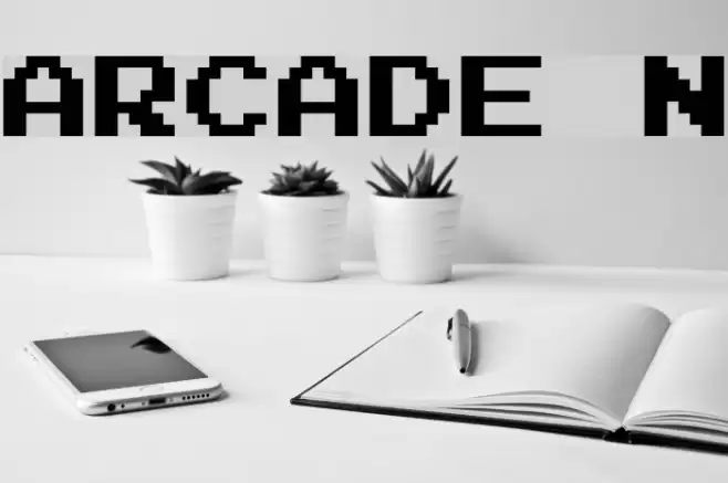 Arcade N Шрифта examples