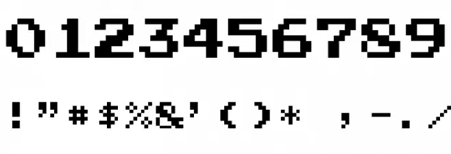 Arcade Normal Шрифта ДРУГИЕ символов
