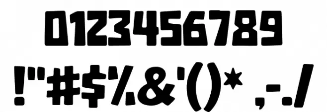 Arcade Quest Font OTHER CHARS