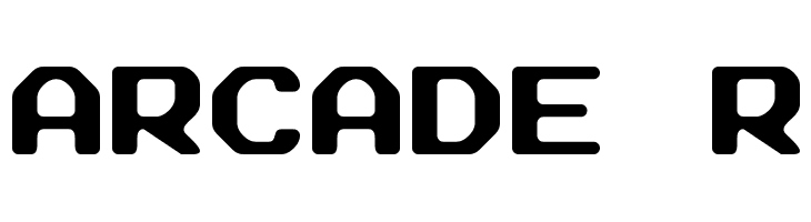 Arcade R Font