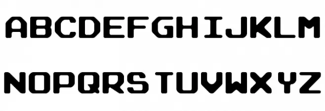Arcade R Schriftart Groß