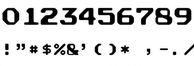 Arcade Rounded Font OTHER CHARS