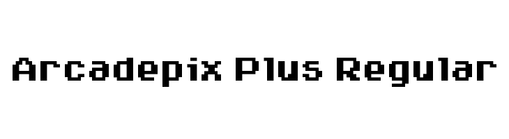 Arcadepix Plus Regular  Frei Schriftart Herunterladen