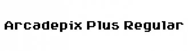 Arcadepix Plus Regular  Descarca Fonturi Gratis