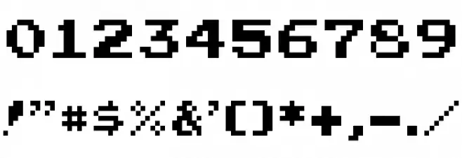 Arcadepix Plus Regular Font OTHER CHARS