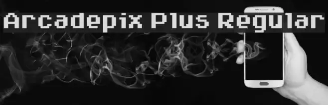 Arcadepix Plus Regular Font examples