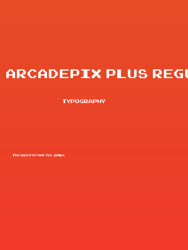 Arcadepix Plus Regular Poster