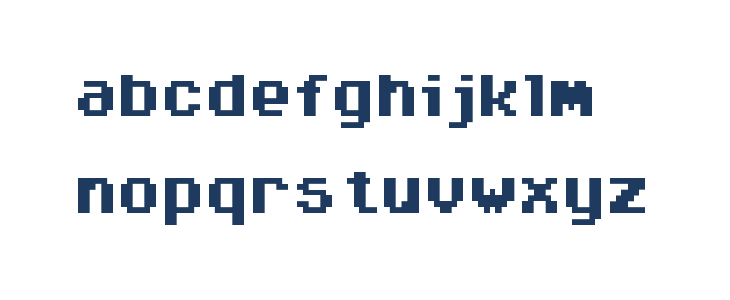 Arcadepix Plus Regular Lowercase