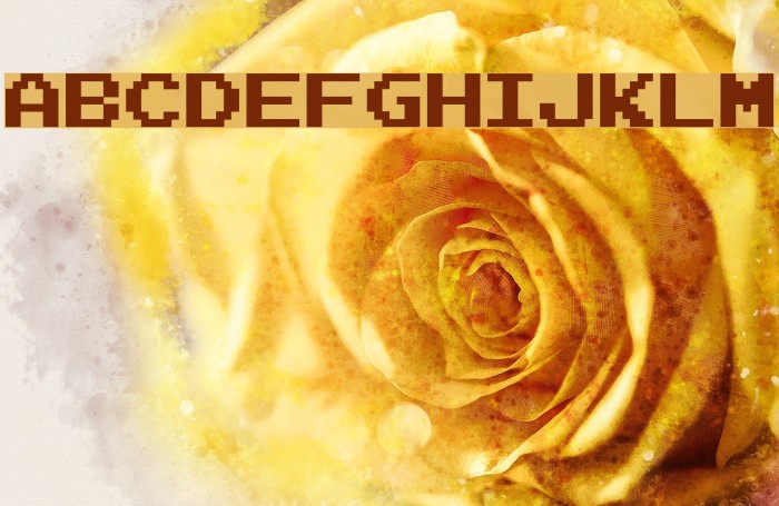 Arcadepix Font examples