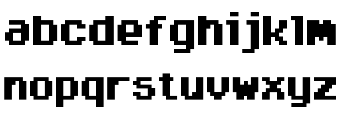 Arcadepix Font LOWERCASE