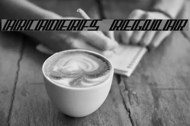 ArcaderFS Regular Font examples