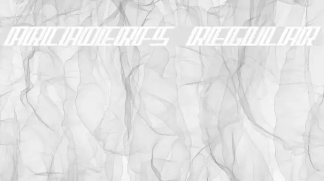 ArcaderFS Regular Font examples