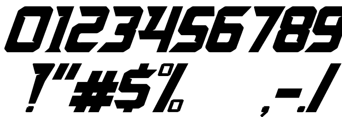 Arcades Italic Font OTHER CHARS