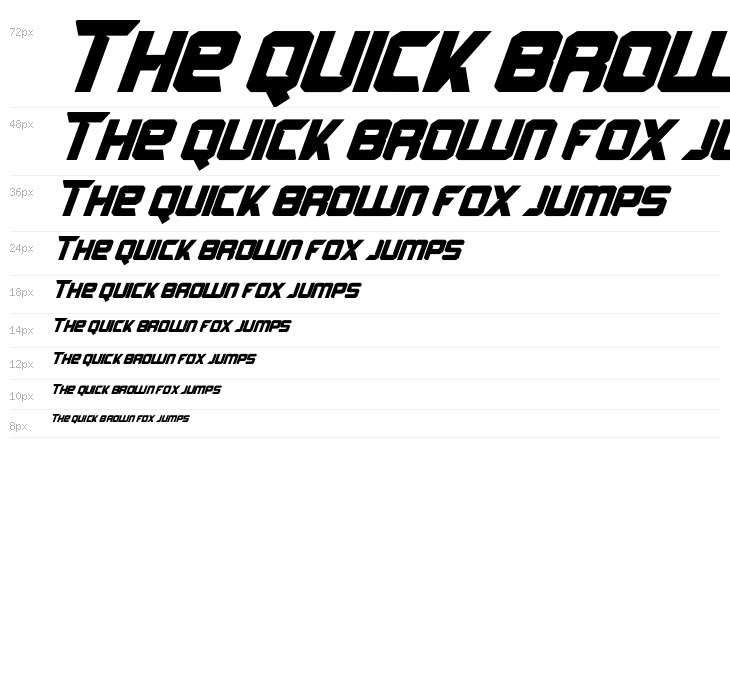 Arcades Italic Waterfall