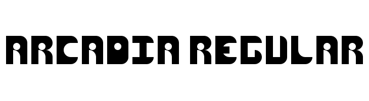 Arcadia Regular Font