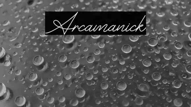 Arcamanick Font examples
