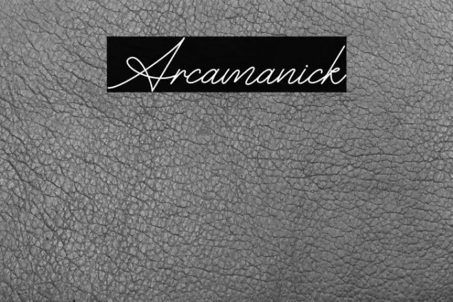 Arcamanick Font examples