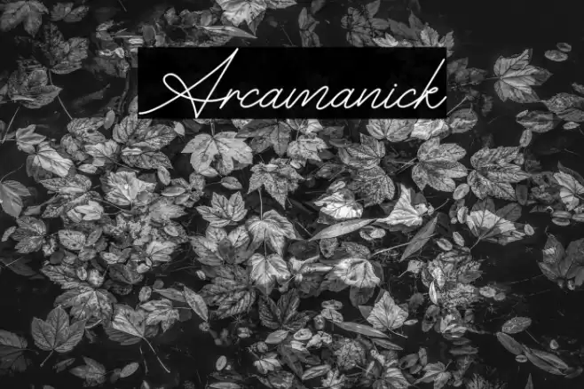 Arcamanick Font examples