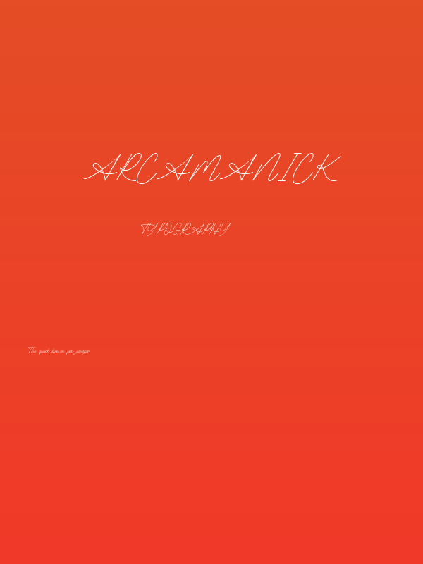 Arcamanick Poster