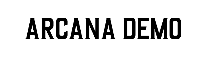 Arcana DEMO  नि: शुल्क फ़ॉन्ट्स डाउनलोड