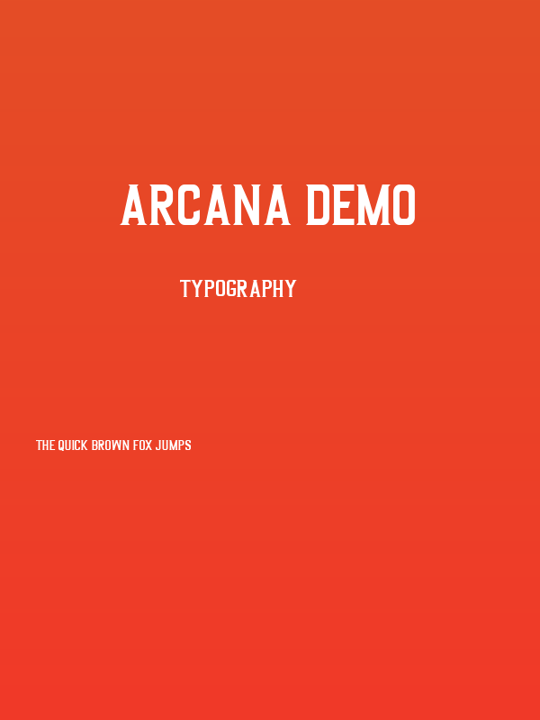 Arcana DEMO Poster