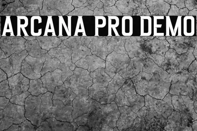 Arcana Pro DEMO Font examples