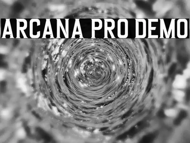 Arcana Pro DEMO Font examples