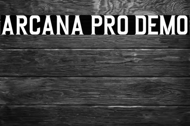 Arcana Pro DEMO Font examples